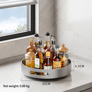 Plateau tournant robuste en acier au carbone de 10 kg, capacité de 15+ grandes bouteilles d'épices, accessoires de cuisine - Product Image 1