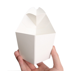 Contenitore monouso <span class=keywords><strong>da</strong></span> asporto di carta bianca a forma di cono <span class=keywords><strong>patatine</strong></span> fritte scatola <span class=keywords><strong>da</strong></span> <span class=keywords><strong>imballaggio</strong></span> <span class=keywords><strong>da</strong></span> asporto scatola di pollo Snack con cavità di Ketchup - Product Image 6