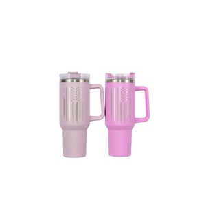 Gobelet isotherme en acier inoxydable de 40 oz avec poignée laser, <span class=keywords><strong>première</strong></span> génération, pour voiture - Product Image 2