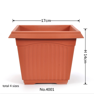 Yicai-<span class=keywords><strong>maceta</strong></span> de plástico para vegetales, <span class=keywords><strong>maceta</strong></span> de jardín verde usado con flores/planta verde de mesa, Color Otoño, venta directa de fábrica - Product Image 6