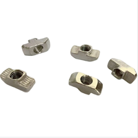 Écrou en T en acier inoxydable, norme européenne 20/30/40/45 M4/M5/M6/M8, grade 8.8, entièrement fileté, tête marteau, zingué