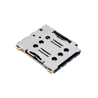 MUP Original Push Pull Single SMT tipo 6 + 1 Nano Sim Card Holder adaptador conector con bandeja electrónica para móvil Mini Wifi
