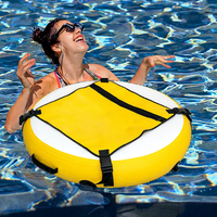 Bouée de plongée en apnée gonflable en PVC, étanche, pour l'entraînement des adultes, la pêche sous-marine, la plongée, la plateforme flottante, équipement