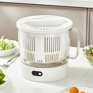 Deshidratador de Verduras de Plástico, Herramienta de Cocina Manual y Eléctrica con Colador para Lavar y Escurrir Verduras para Uso Doméstico - Product Image 1