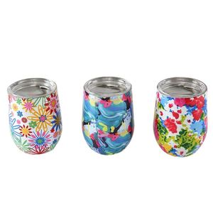 Gobelet isotherme en acier inoxydable avec logo personnalisé, 12 oz, double paroi, sans pied, avec couvercle, pour cadeaux - Product Image 1
