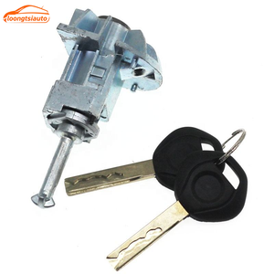 Nouveau cylindre de serrure de porte avant gauche Loongtsiauto avec clé en plastique 51217019975 pour Série <span class=keywords><strong>3</strong></span> <span class=keywords><strong>E46</strong></span> - Product Image 5