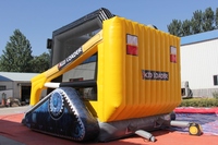 WINSUN Château gonflable populaire et durable en PVC imperméable pour parc d'attractions, avec trampoline, certifié CE, sans plomb et ignifuge