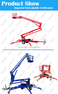 FT 360 <span class=keywords><strong>Spin</strong></span> 10m 200kg plataforma elevadora eléctrica Boom mesa eléctrica o diésel hidráulico recogedor de cerezas araña boom Lift Genie lift - Product Image 4