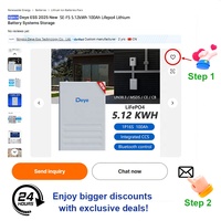Batterie de stockage d'énergie solaire au lithium à cycle profond renouvelable Deye ESS SE-F5 100Ah pour la maison