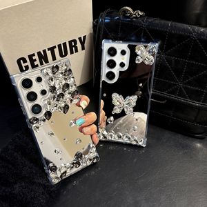 Espejo 3D mariposa diamante cajas del teléfono móvil para Samsunga15 <span class=keywords><strong>5g</strong></span> contraportada A34 <span class=keywords><strong>A52</strong></span> A53 A54 - Product Image 4