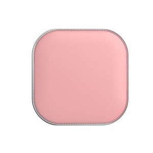 Miroir de maquillage compact de luxe avec anneau lumineux LED, rechargeable, pour voyage et sac à main, OEM/ODM - Product Image 4