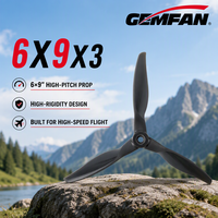 Hélice de drone GEMFAN VORTEX 6X9X3 haute vitesse, bien équilibrée, 6 pouces, 3 pales, en fibre de verre et nylon, pour moteur 2808