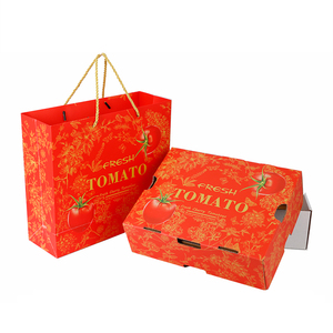 Caja <span class=keywords><strong>de</strong></span> Embalaje Decorativa Personalizada con Logotipo Impreso para Verduras, Caja <span class=keywords><strong>de</strong></span> Embalaje para <span class=keywords><strong>Tomates</strong></span> Cherry, Caja <span class=keywords><strong>de</strong></span> Frutas <span class=keywords><strong>de</strong></span> Papel - Product Image 5
