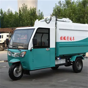 Caminhão de lixo elétrico pequeno de 4 metros cúbicos Adequado para uso doméstico, conveniente e rápido