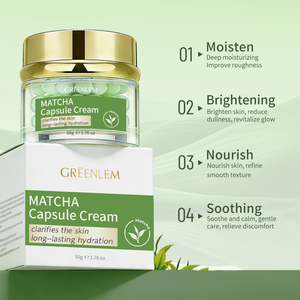 Crema Facial Greenlem Matcha en Cápsulas con Salmón, Centella, Arbutina, Colágeno y Árbol <span class=keywords><strong>de</strong></span> Té para Hidratación Profunda - Product Image 5