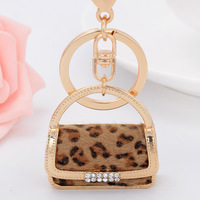 Sac à main de luxe pour femme, porte-clés en forme de léopard avec pendentif, nouveauté (KC146C)