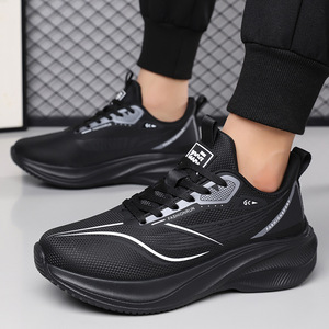 Fashionrun – chaussures de course en maille pour hommes, respirantes, sportives, à bout rond, à lacets, semelle épaisse, décontractées, pour l'extérieur, été - Product Image 2