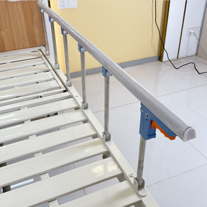 Zes-traps medische bedhek upgrade voor handmatige ziekenhuisbedden en thuiszorgbedden, roestvrij staal, verlaagde hoogte na het inklappen - Product Image 6