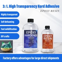 Kit de résine époxy transparente AB non toxique pour l'artisanat DIY et les tables en résine