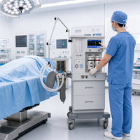 Máquina de Anestesia Profesional con Forma de Onda de Flujo de Presión para Mecánica Respiratoria, para Uso Clínico