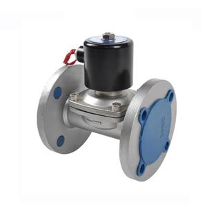 Vanne solénoïde à gaz et eau en acier inoxydable de 6 pouces, 220 volts, à bride - Product Image 4