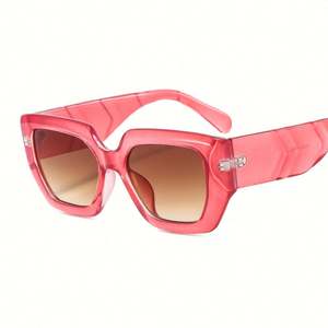 Gafas de Sol Cuadradas Extra Grandes de Doble Color con Montura Grande Retro de Moda 2022 para Mujer - Product Image 5