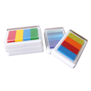 Offre Spéciale Tampon Encreur Lavable Multicolore <span class=keywords><strong>D</strong></span>égradé pour Enfants, Tampon Encreur Amusant Lavable pour Bricolage Artistique et Créatif, Idéal pour les Kits de Jouets pour Enfants - Product Image 5