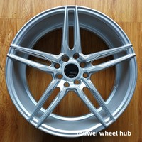 Rines de Aleación de Aluminio Modificados para Automóviles Fit Liwei Ge Rui Ling Yue BYD Tiida Sail Rena, 17 Pulgadas, PCD 4x100/114.3, ET42, Acabado Plateado