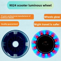 Roues de patins à roulettes lumineuses pour enfants, 90 mm, en plastique, pour les enfants de 3 ans et plus