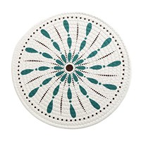 Set de table rond tissé à la main, antidérapant, lavable, réutilisable, résistant à la chaleur, pour la maison, les fêtes et les mariages