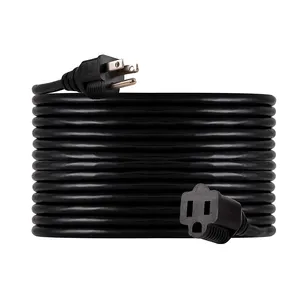 UL Listed 25FT 14/3 SJTW Extension Cord For Electric Lawnmowers Hedge Trimmers Or Leaf Blowers