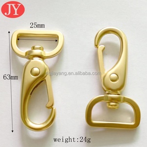 जियांग हैंडबैग चमड़े के थोक सामान पार्ट्स धातु स्नैक हुक स्लाइडर बकल - Product Image 3