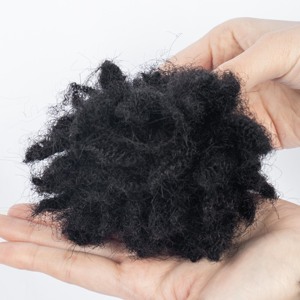 Listo para enviar 100% cabello humano Afro Kinky rizado a granel para Locs y ganchillo - Product Image 4