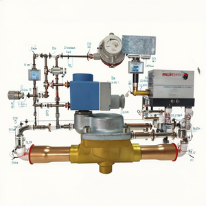 Yüksek kalite 220V elektronik kontrol Solenoid vanalar endüstriyel soğutma sistemi parçası pirinç Metal ısı değişim bileşeni - Product Image 1