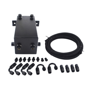 Réservoir de carburant en alliage d'aluminium PQYRACING 4L avec tuyau AN6 et kit de raccords pour amélioration automobile - Product Image 3