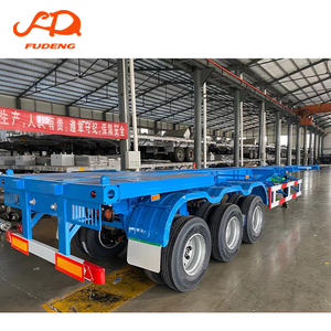 <span class=keywords><strong>Remorque</strong></span> châssis porte-conteneurs 12,5M 14M 20/40/45FT, <span class=keywords><strong>remorque</strong></span> squelette compacte pour livraison de conteneurs portuaires en Afrique - Product Image 5