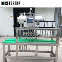Machine de remplissage et de capsulage de bouteilles semi-automatique à petite échelle 4 6 8 10 têtes machine d'embouteillage de bière en verre à vendre