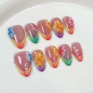 <span class=keywords><strong>Uñas</strong></span> Postizas <span class=keywords><strong>de</strong></span> Lujo con Diseño <span class=keywords><strong>de</strong></span> Almendras, Color Rosa y Negro con Estampado <span class=keywords><strong>de</strong></span> Vaca, Adornadas con Láminas Metálicas Doradas, Cuentas <span class=keywords><strong>de</strong></span> Cristal y Cruz, Reutilizables y Hechas a Mano - Product Image 5
