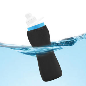 Fundas de neopreno reutilizables con diseño de fábrica para vasos de café helado, aislantes, con asa y soporte para tapa de vaso - Product Image 4