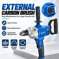 Perceuse électrique multifonction à vitesse variable 1200W avec poignée arrière rotative