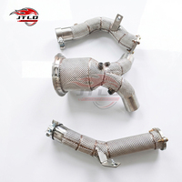 Protector Térmico de Acero Inoxidable para Tubo de Escape Delantero para Audi A7 3.0T, Convertidor Catalítico Opcional