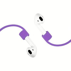 สายคล้องหูฟังซิลิโคนกันหลุด สำหรับ iPhone 7 Earpod Magnetic AirPod หูฟังไร้สาย สายคล้องคอ - Product Image 4