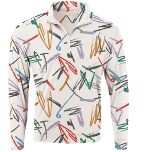 Personnalisé Extérieur Golf Hommes Quart Zip Pull Sweatshirts Polyester Spandex Numérique Imprimé Solide Brodé Technique Automne - Product Image 5