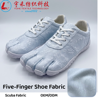Chaussures de plage aquatiques à cinq doigts, neuves d'usine, en tricot jacquard teint, extensibles et respirantes