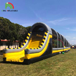 Obstacles gonflables géants jeux interactifs avec toboggan <span class=keywords><strong>gonflable</strong></span> Combo en plein air Course d'obstacles Sprint équipement de Course pour adultes - Product Image 1