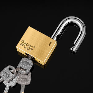 Candado de Latón Antirrobo OPEL, Resistente, con Grillete Cromado, 4 Llaves de Latón, Ecológico, Impermeable, Construcción de Alta Calidad - Product Image 5