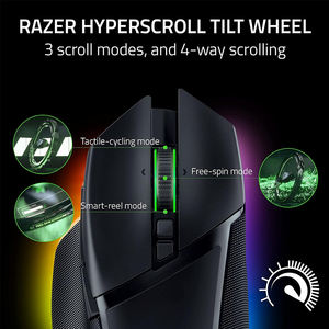 Souris de jeu sans fil Razer <span class=keywords><strong>Basilisk</strong></span> <span class=keywords><strong>V3</strong></span> Pro, interrupteurs optiques, Gen 3 HyperScroll, molette inclinable, Chroma RGB, 11 boutons programmables - Product Image 2
