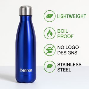 Botella de Agua Ecológica de Acero Inoxidable de 17 oz, Rendimiento Térmico de 12-24 Horas, Aislamiento al Vacío, Resistente al Sudor, Apta para Portavasos - Product Image 2