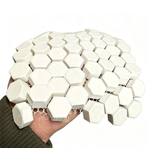 Carrelage en <span class=keywords><strong>céramique</strong></span> hexagonal en alumine à 92 % d'Al2O3 avec une dureté élevée - Product Image 5