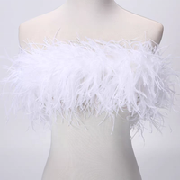 Plume d'autruche à 7 couches pour la décoration de Noël de carnaval Halloween; pour les accessoires de danse de costume de jeu de rôle